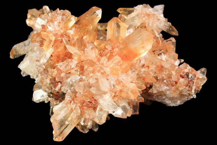 Orange Creedite Crystal Cluster - Durango, Mexico #84221